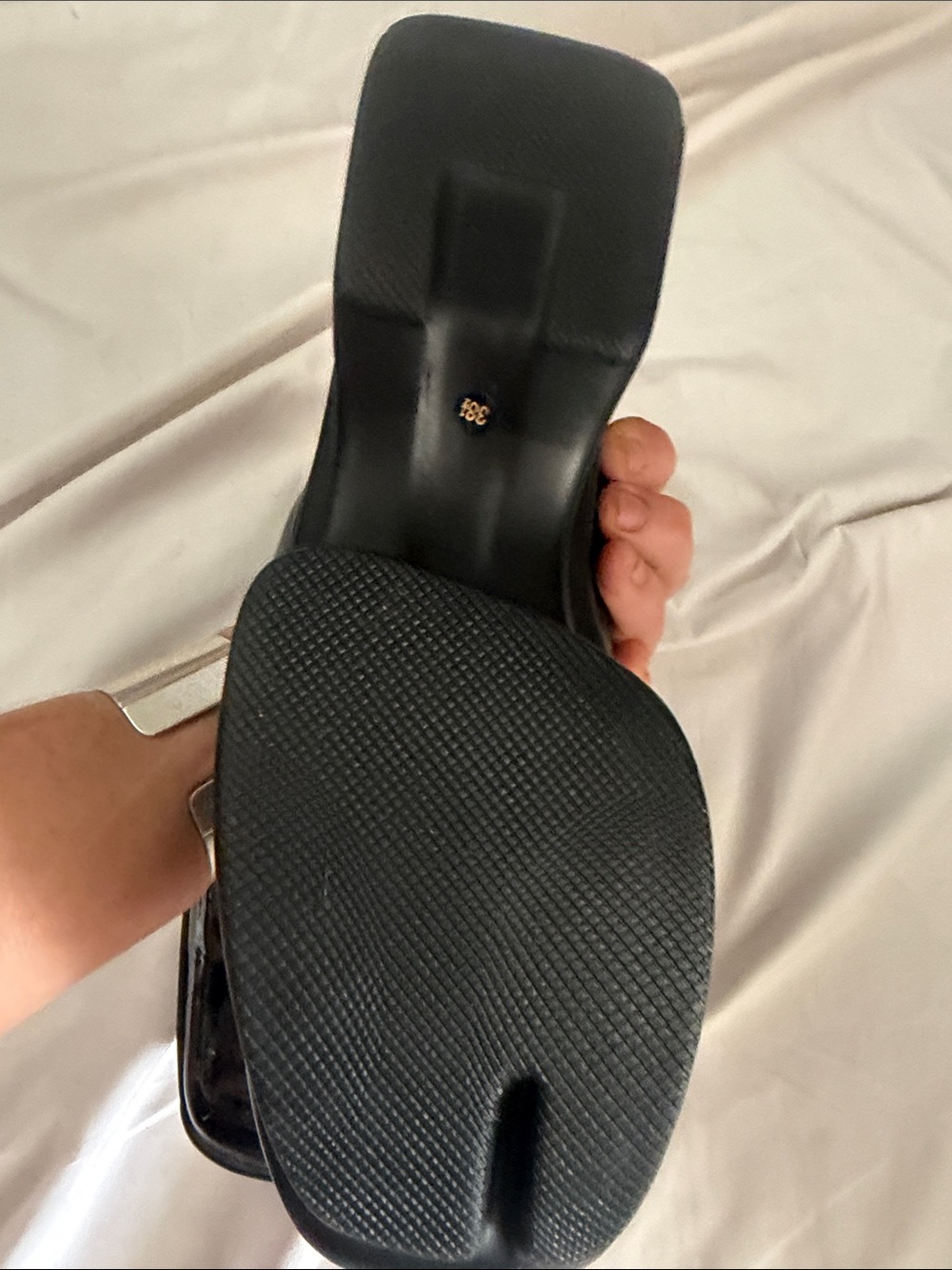 Prada Black Patent Leather Square-Toe Loafers - Picture 10 of 14